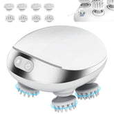 MOUNTRAX 5-in-1 scalp massager front view shows compact design for on-the-go relaxation.