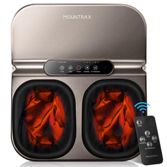 MOUNTRAX foot massager front view showing reflex zones for soothing relief