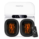 MOUNTRAX foot massager with rolling heads targeting arches and heels for soothing relief.