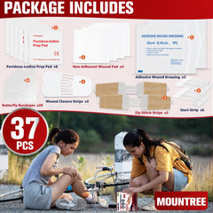 Mountree Sterile Gauze Pads keep wounds clean and protected while on the go.