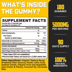Moursope Creatine Monohydrate Gummies pour into glass for convenient serving