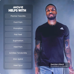 Move All Day Comfort Insole shock-absorbing layer softens impact on hard floors