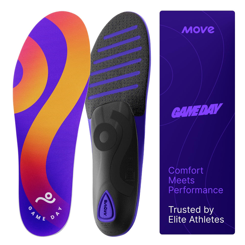 Move Game Day insole close-up highlighting arch support for daily comfort.