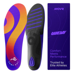 Move Game Day insole close-up highlighting arch support for daily comfort.