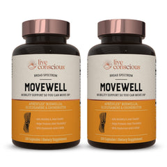 MoveWell bottle front view for joint support and daily wellness