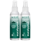 MOXE Eucalyptus Oil Shower Mist bottle for a spa like shower mood