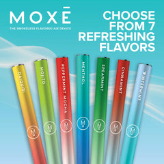 MOXE travel-friendly air inhaler compact size ready for commutes and trips.