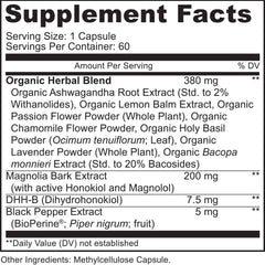 Closeup of MoxyVites DHH-B bottle highlighting bioactive honokiol blend.
