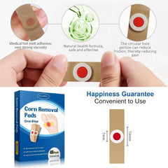 MQUPIN foot callus remover pads on heel ready to soften skin