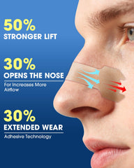 MQXUNMI nasal strips extra strength discreet profile on skin supports confident night use