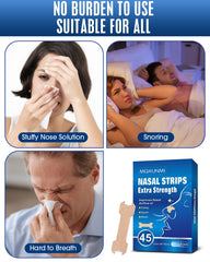 MQXUNMI nasal strips extra strength stays-put during exercise for steady breathing