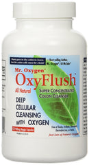 Mr. Oxygen OxyFlush bottle with 120 capsules for daily digestive support.