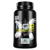 MRI Performance NO2 bottle label highlights 3,000 mg L-Arginine and AAKG for vascular support
