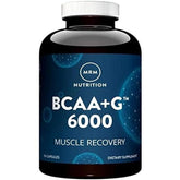 MRM BCAA+ 6000mg capsules close-up for post-workout support