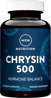 MRM Chrysin 500mg bottle front view, for daily wellness