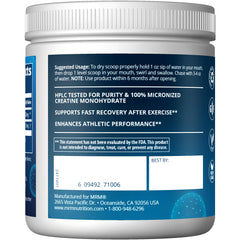 MRM Creatine Dry Scoop dispensing powder quickly into a shaker