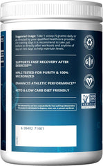 MRM Creatine Monohydrate Powder label close-up highlighting quality and purity