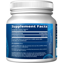 MRM Creatine Monohydrate 500 powder being poured, hinting at enhanced energy during training