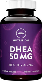 MRM DHEA 50mg bottle with micronized formula for easier absorption.