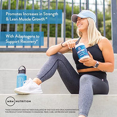 MRM Driven Pre-Workout hydration blend bottle close-up.