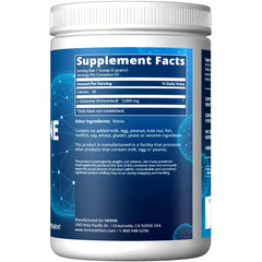 MRM L-Glutamine powder close-up shows vegan fermented source for digestion
