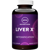 MRM Liver X bottle front view with capsules for daily liver support.