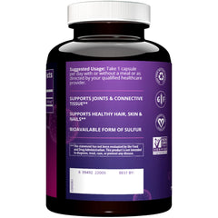 MRM MSM 1000mg capsules dispense shot ideal for easy daily supplementation