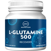 MRM L-Glutamine 5000mg bottle for muscle recovery support.