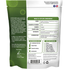 MRM Organic Ceylon Cinnamon Powder jar close-up showing fine texture for baking