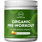MRM Organic Pre-Workout Island Fusion bottle for clean energy and focus.