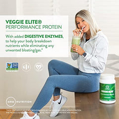 MRM Veggie Elite Protein Vanilla Bean powder with smooth vanilla flavor and easy mixing.