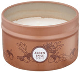 Mrs. Meyer's Acorn Spice candle-wax-closeup highlighting warm autumn aroma.