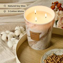 M&SENSE long burn time image highlights up to 150 hours of aroma.