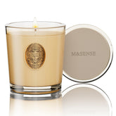 M SENSE Cheer Champagne and Gold candle bottle casts warm, cozy ambience.