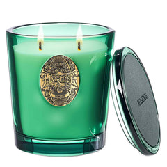 M&SENSE Evergreen Pine large candle in a glass jar fills living spaces with a lush pine scent.