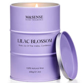 M&SENSE Lilac Blossom candle in gift box for thoughtful home fragrance.