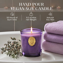 M&SENSE candle burn glow image suggests smoke-free ambiance and steady aroma.