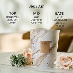 M&SENSE natural soy wax photo emphasizes clean burn and pure scents.
