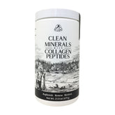 Mt. Capra Clean Minerals with Collagen Peptides bottle showing convenient daily nutrition from goat milk minerals.