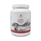 Mt Capra Mineral Whey bottle with scoop for convenient daily hydration support.