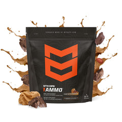 MTN OPS Ammo bottle back highlights nutrition panel and gluten-free claim.