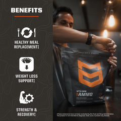 Ammo ingredients highlight flaxseed and real fruit blend
