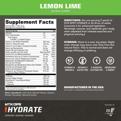 MTN OPS Hydrate powder dissolving in water for fast hydration during workouts.