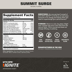 MTN OPS Ignite Trail Packs caffeine boost supports fast focus during training.