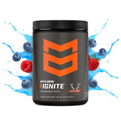 MTN OPS Ignite tub top view with serving scoop for quick energy.