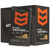 MTN OPS Venture Bar peanut butter crunch for hiking, high-protein energy on the move