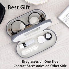 Muf leather case with soft lining protects lenses during daily use.