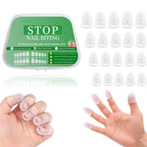 Mulimot nail biting cover front view showing protective shield to deter nail biting