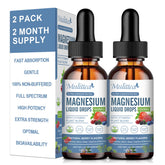 Mulittea magnesium glycinate liquid drops bottle close-up showing calm support and sleep quality