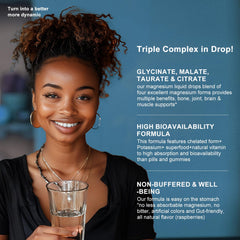 Mulittea magnesium glycinate liquid pour scene ready for on the go